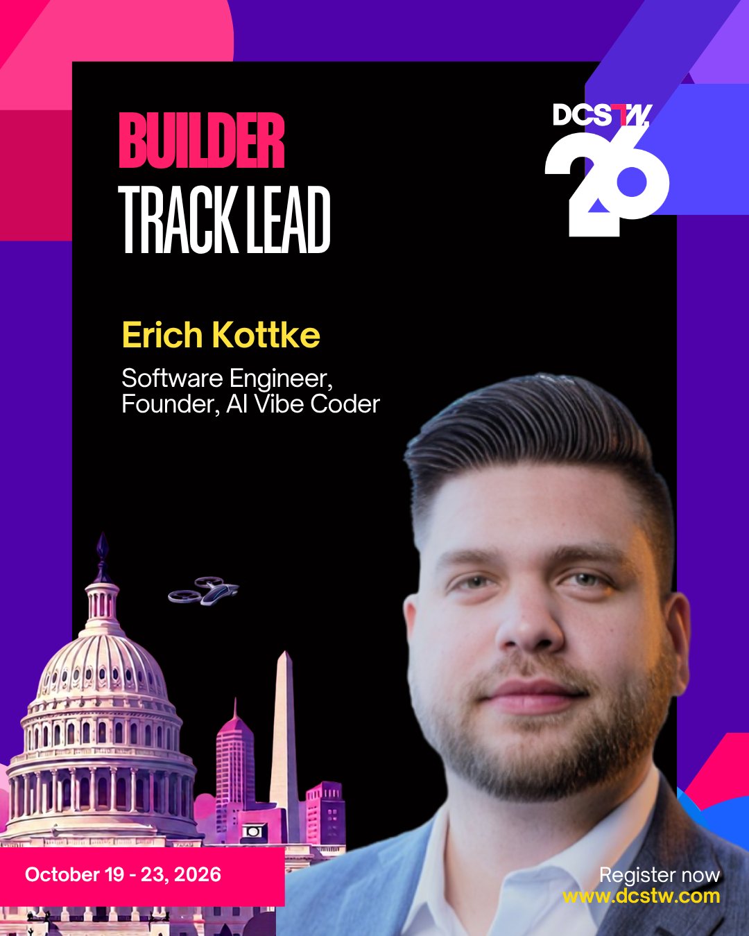 Erich Kottke, Builder Track Lead at Digital Customer Service Technology Week 2026, October 19-23, 2026